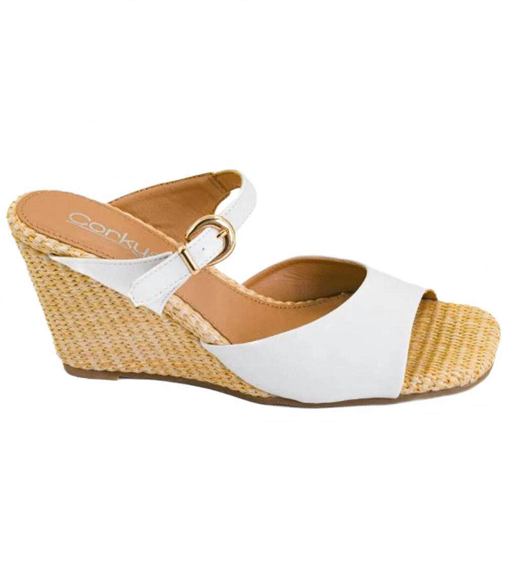 NEW CORKYS FOOTWEAR women's xoxo wedge in white